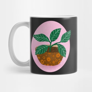 Potted Plant Illustration House Plant Green Leaf Mug